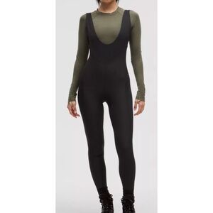 Lululemon Ribbed Nulux Skiing Bodysuit Black